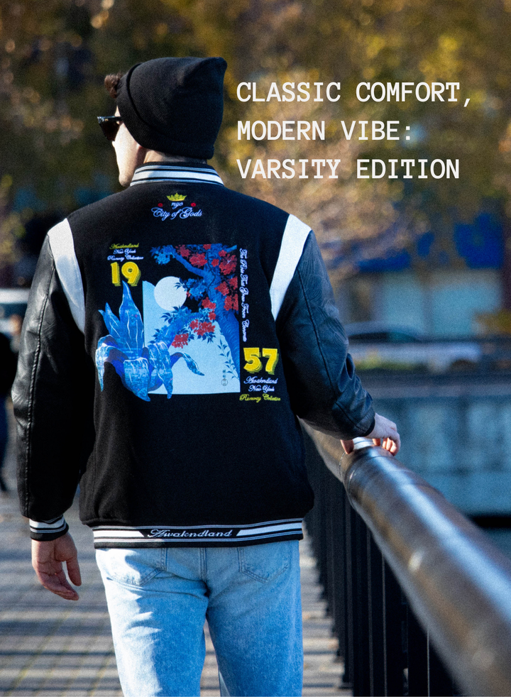 Awakndland Kumo varsity jacket collection