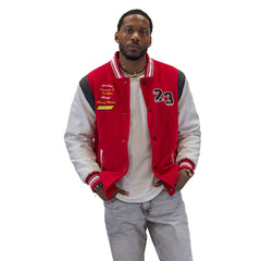 Red Kumo Varsity Jacket