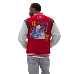 Red Kumo Varsity Jacket