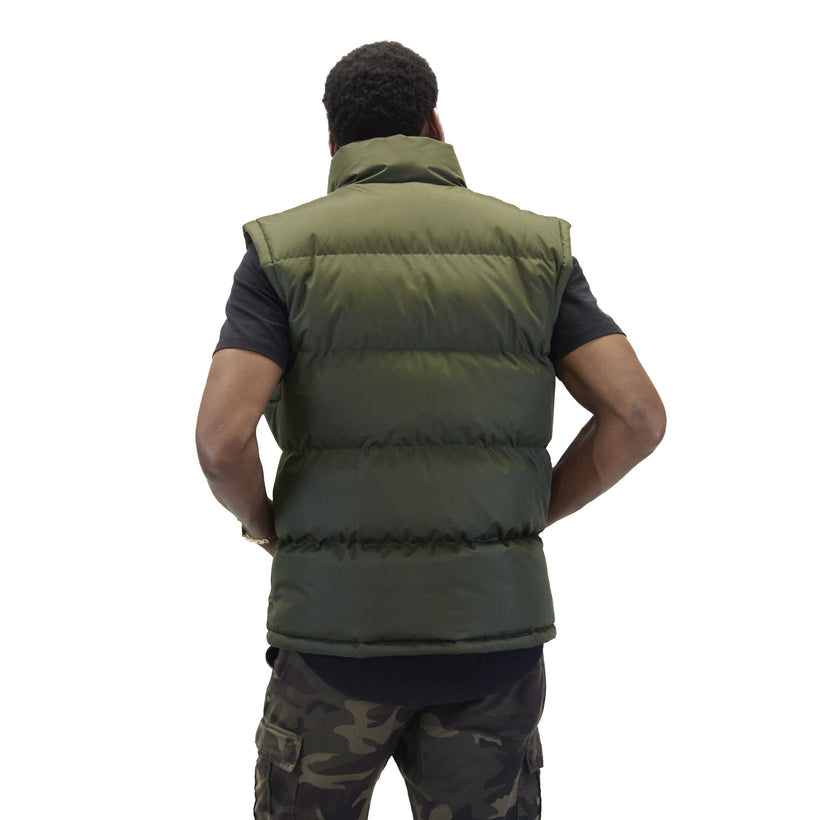 M2003 army vest, back view on model