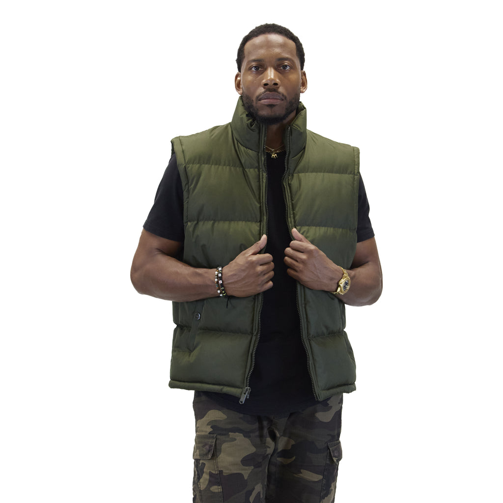 M2003 army vest, front view on model