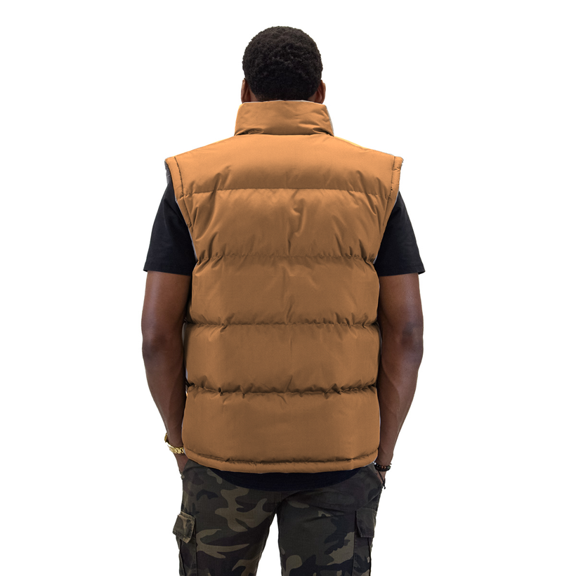 Timber utility vest, back view; CAD-color-adjusted draft photograph