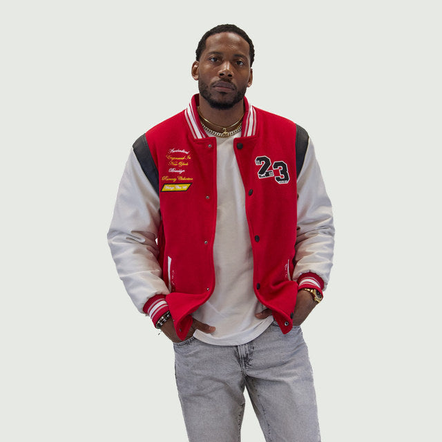 Red Kumo Varsity Jacket